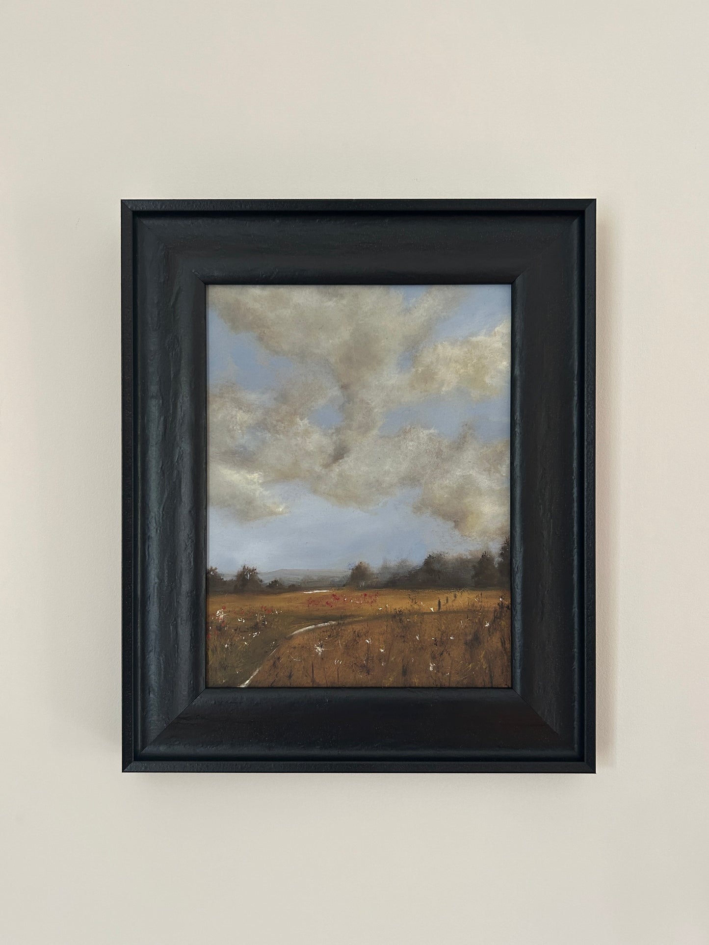 A scenic oil painting in muted palette by kingmaker studio